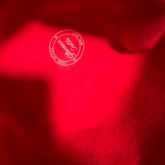 Glamour felt vintage felt hat red with anchors, union made woman’s - Picture 6 of 9